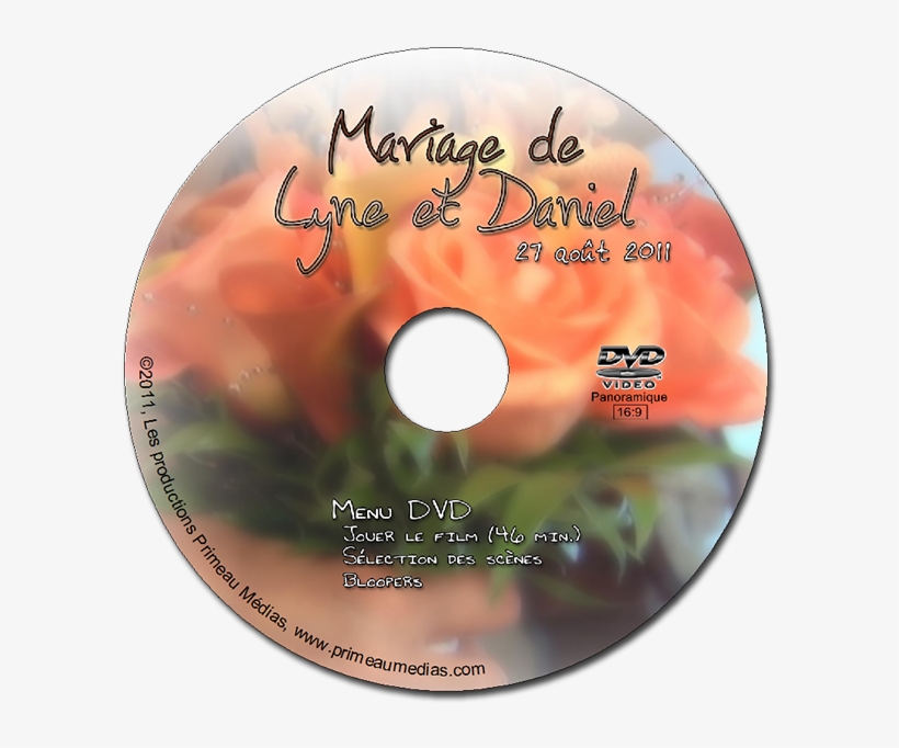 Wedding Lyne Et Daniel Label Dvd - Cd, transparent png