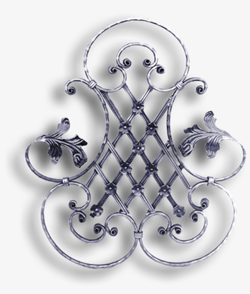 Decorative Forged Steel Floral Grill - Rosoni In Ferro Battuto, transparent png