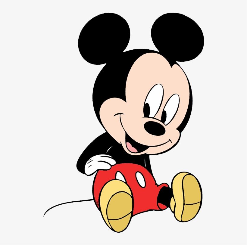 Sliding Cute Baby Mickey, transparent png