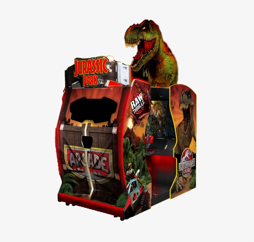 Raw Thrills Jurassic Park Arcade Cabinet - Jurassic Park Arcade Game, transparent png