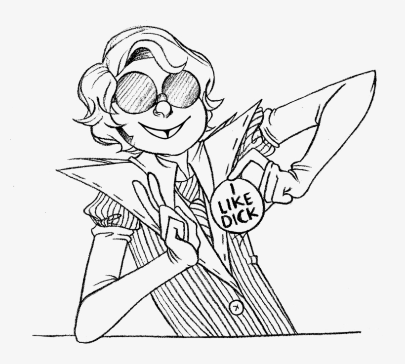 I'm For Richard Nixon In '69 All The Way - Line Art, transparent png