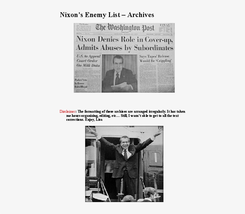Doc - Richard Nixon, transparent png