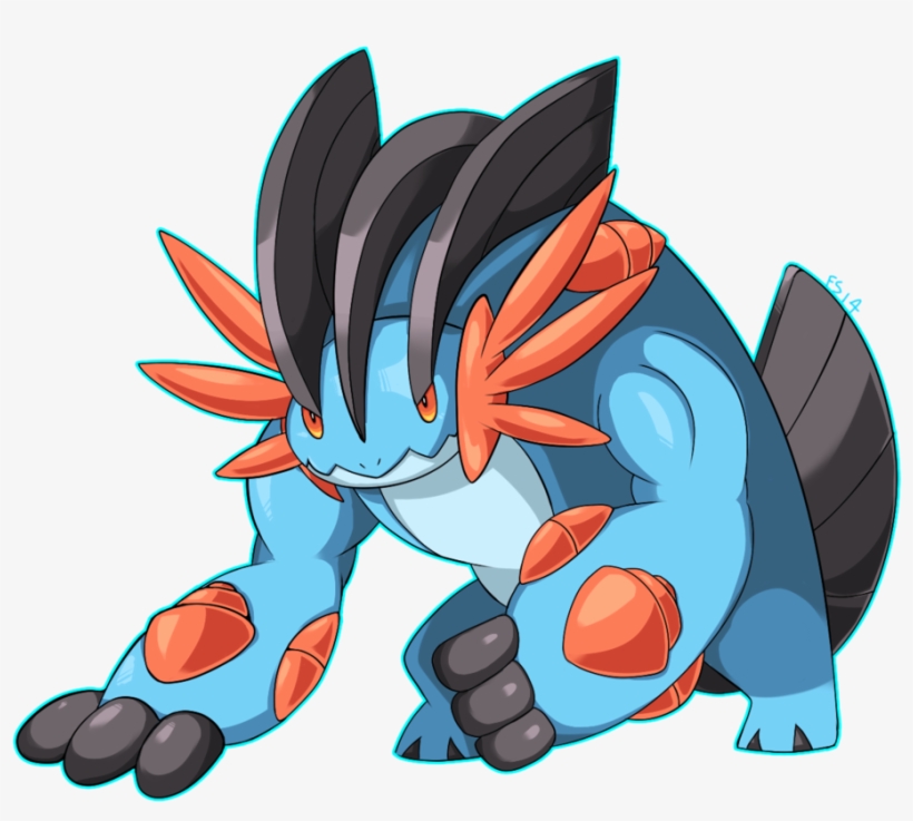 Mega Swampert By Bukin-d7lfw64 - Swampert Mega Png, transparent png