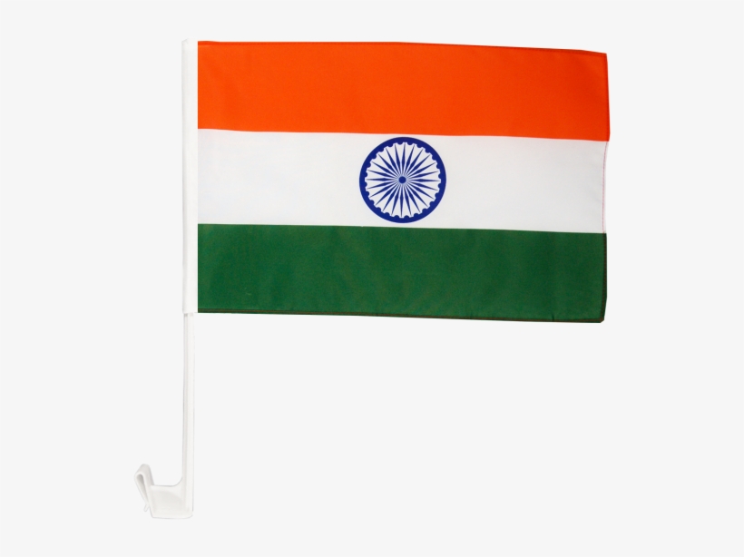 India Car Flag Plastic Car Window Flag Poles Holders - Flag Of India, transparent png