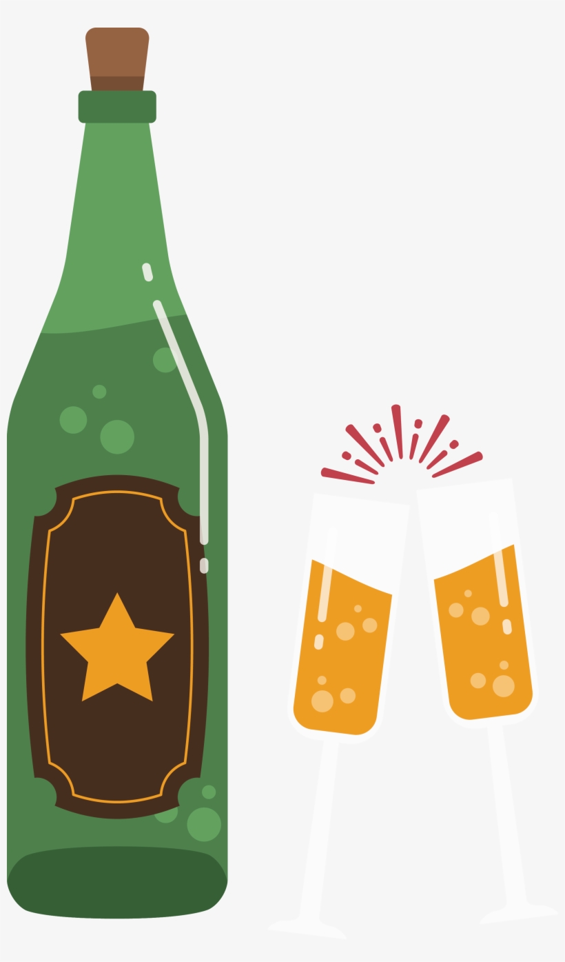 Plastic Bottles Clipart Broken Glass Bottle - Beer Bottle, transparent png