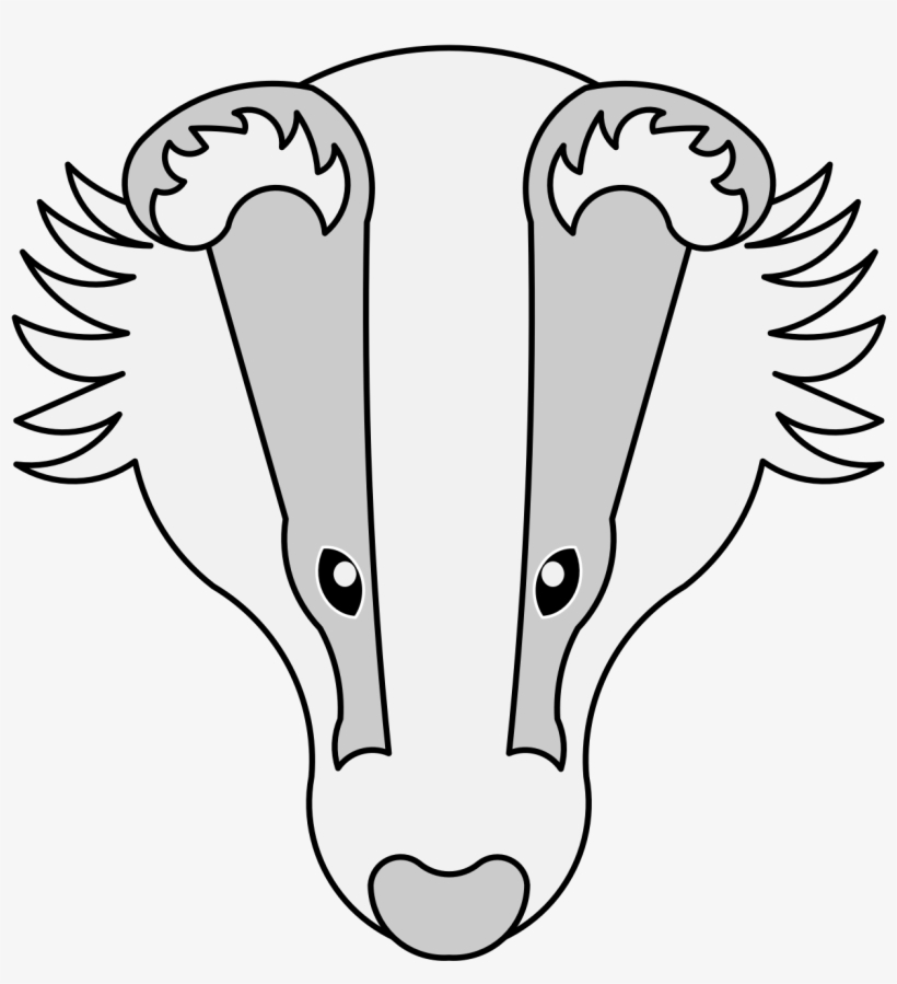 Badger's Head Cabossed, transparent png