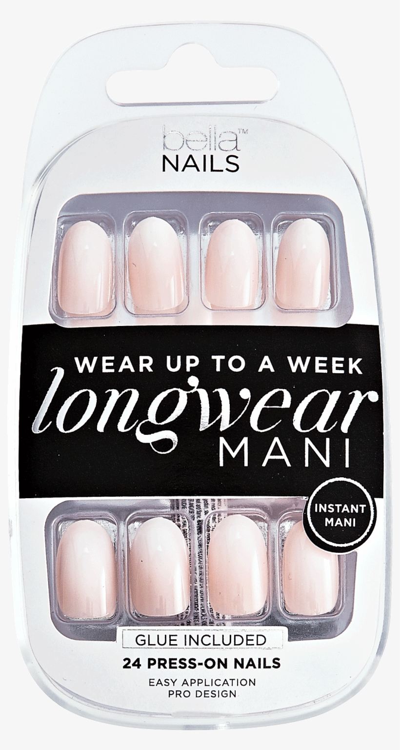 Ombre French Manicure Press On Nails, transparent png