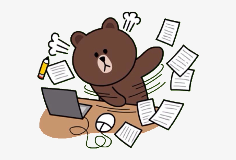 Hard Working Png - Brown And Cony Work, transparent png