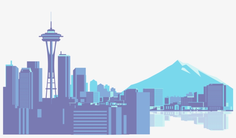 Seattle Skyline Icon - Space Needle Seattle Clip, transparent png