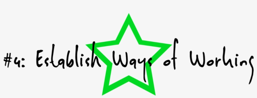 4 Establish Ways Of Working - Sign, transparent png