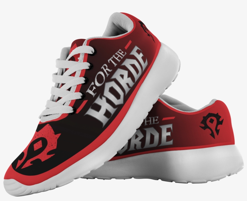 World Of Warcraft "for The Horde" Running Shoes - Sneakers, transparent png