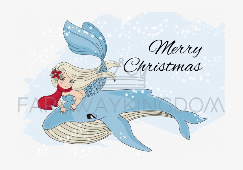 Merry Christmas Vacation Mermaid Vector Illustration - Christmas Day, transparent png