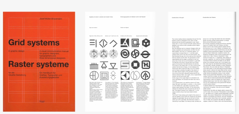 Left - Fig - A - The Front Cover - Center - Fig - B - Josef Muller Brockmann, transparent png