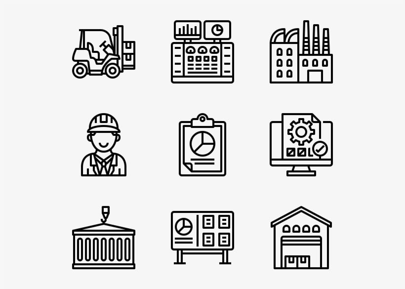 Industry And Manufacturing - Online Icon Vector, transparent png