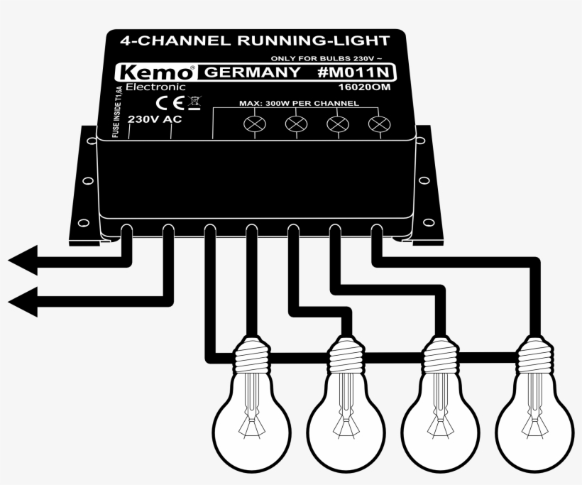 M011n 16020om Ans4 - Running Light 4 Channel, transparent png