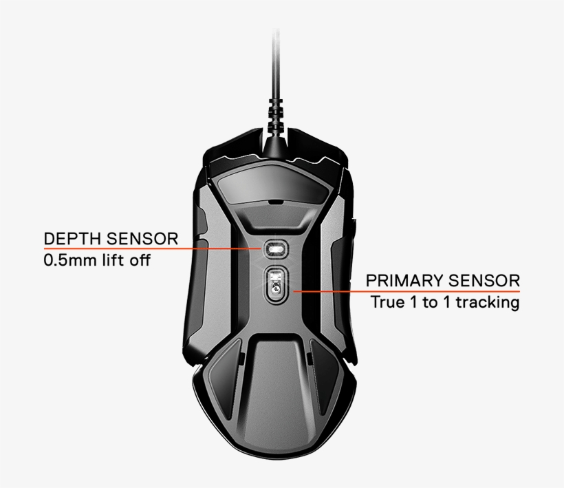Gaming Mouse - Steelseries Rival 600 Sensor, transparent png