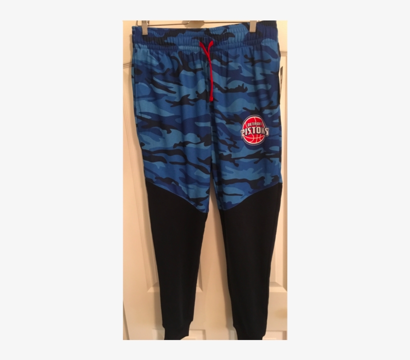 New Nwt Xl Detroit Pistons Logo Nba Sweat Running Pants - Detroit Pistons, transparent png