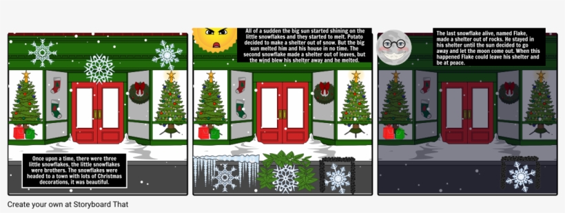 The Three Little Snowflakes - Christmas Ornament, transparent png