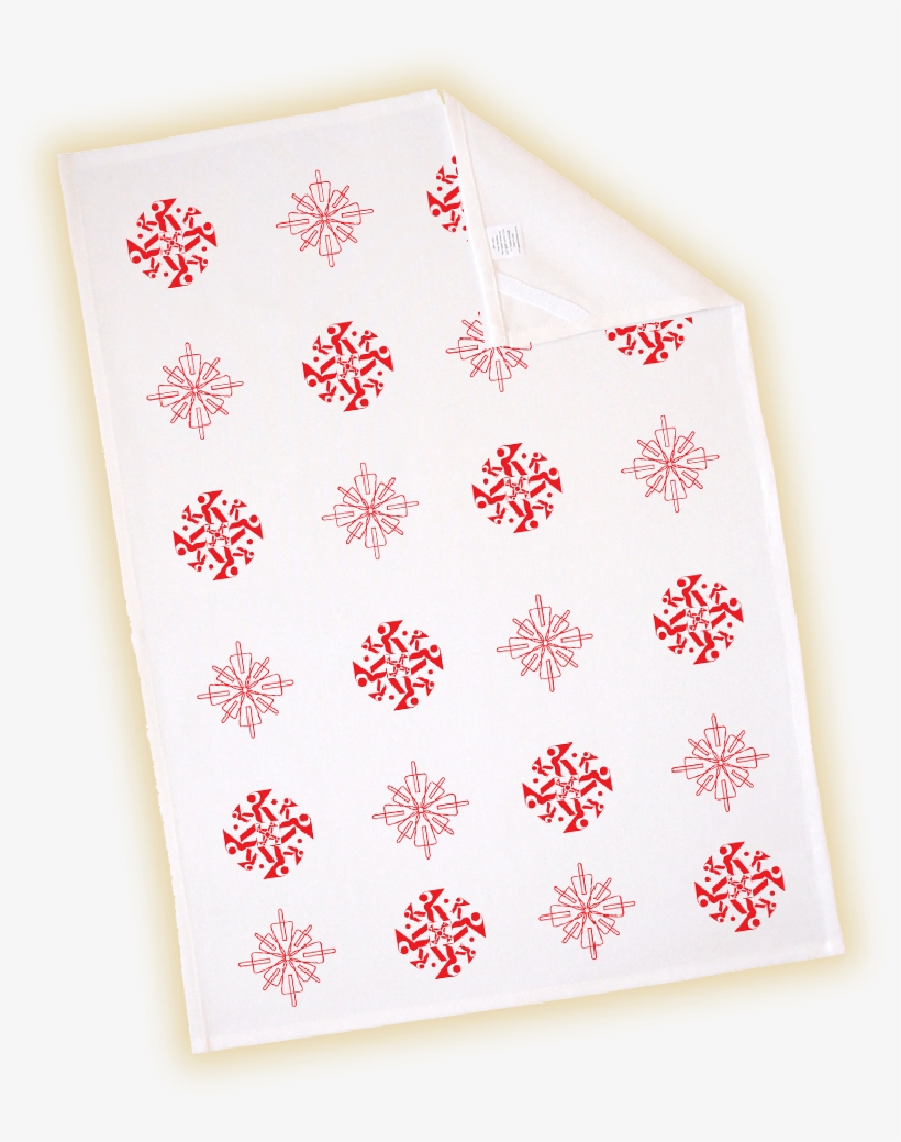 Snowflake Tea Towel - Motif, transparent png