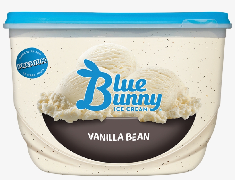 Blue Bunny Vanilla Bean Ice Cream, transparent png