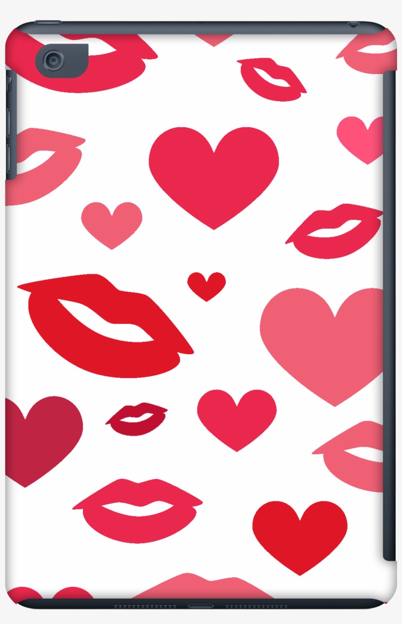 Ipadm1 Cs Hearts N Kisses White - Heart, transparent png