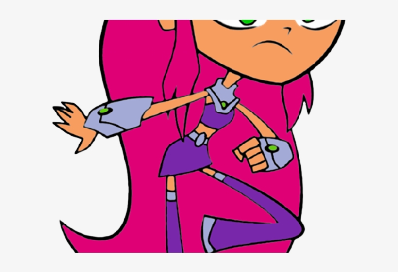 Teen Titans Clipart - Teen Titans Starfire Clipart, transparent png