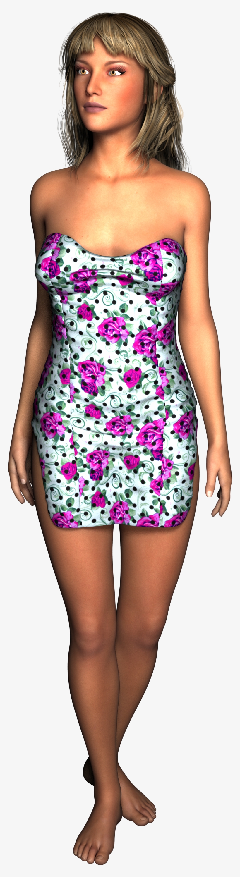 Woman Walking Standing 3d Render 1264277 - Mulher Em Pe Png, transparent png