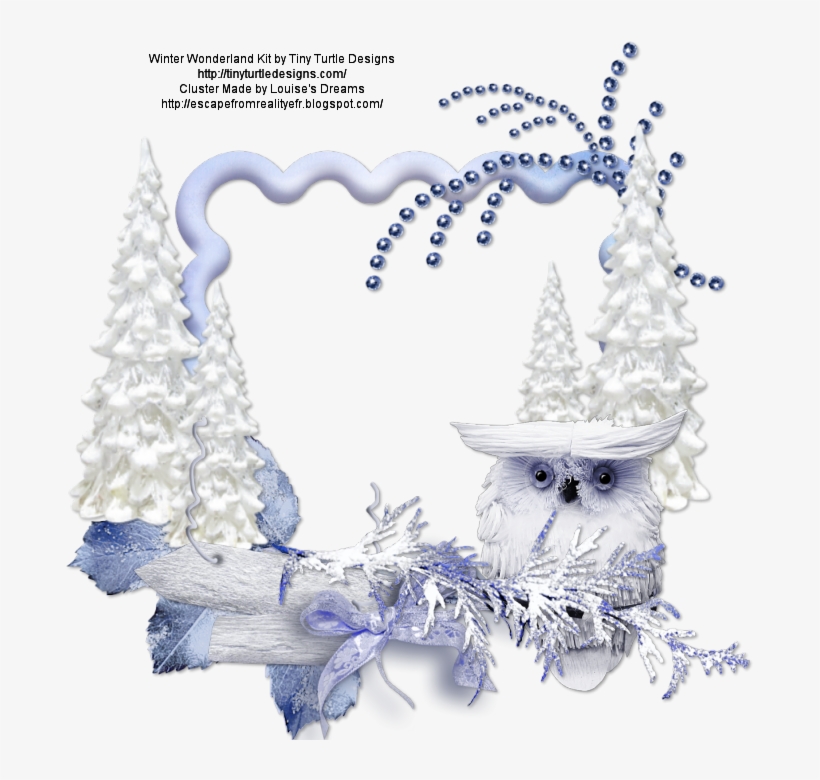 By Codiegirl - Winter Wonderland Picture Frame, transparent png