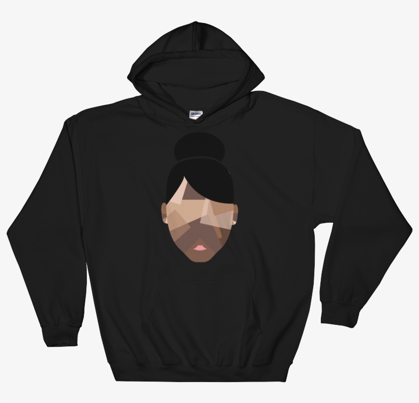 Bella Logo Head Fleece Pullover Hoodie - Chat Nigga Hoodie, transparent png