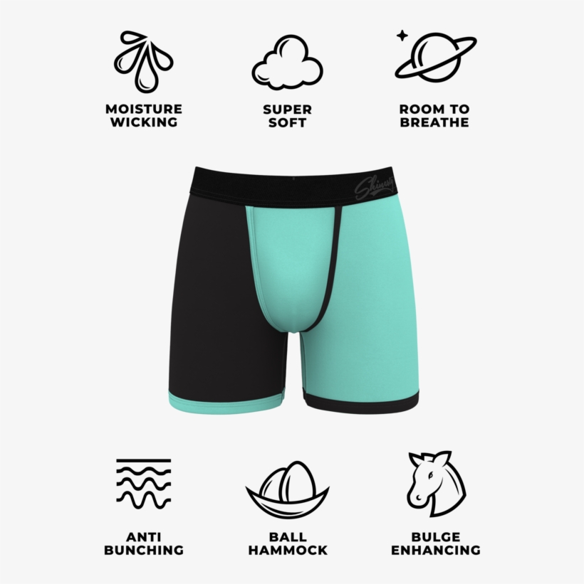 Black Boxers With Pouch Effect - Valentines Day Boxers, transparent png