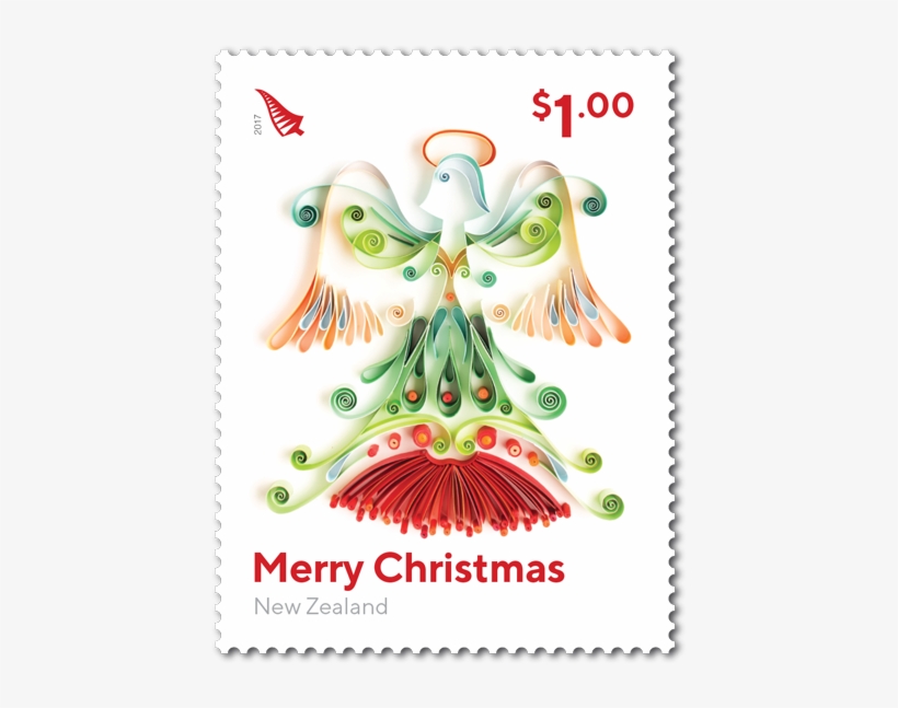 Single Stamp - New Zealand Christmas Stamps 2017, transparent png
