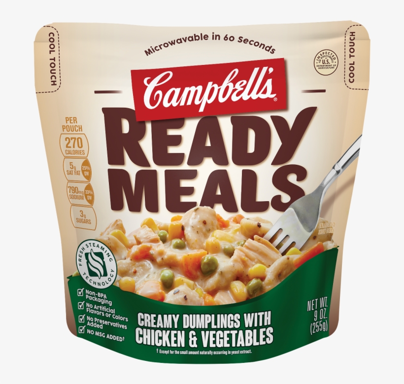 Creamy Dumplings With Chicken And Vegetables - Campbell's Ready To Eat Meals, transparent png