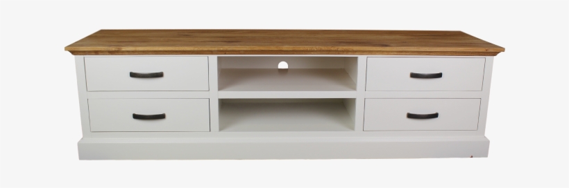 Tv-dresser Provence - Natural Oak/white - Sideboard, transparent png