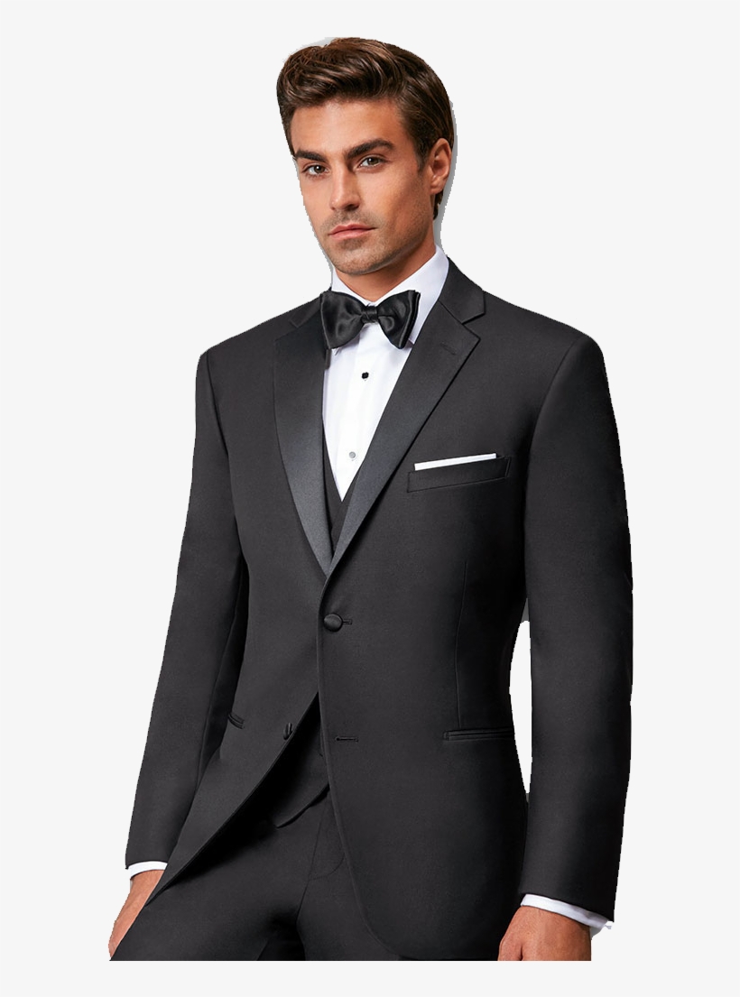 Black Tuxedo Free Png - Tuxedo Style Suit, transparent png