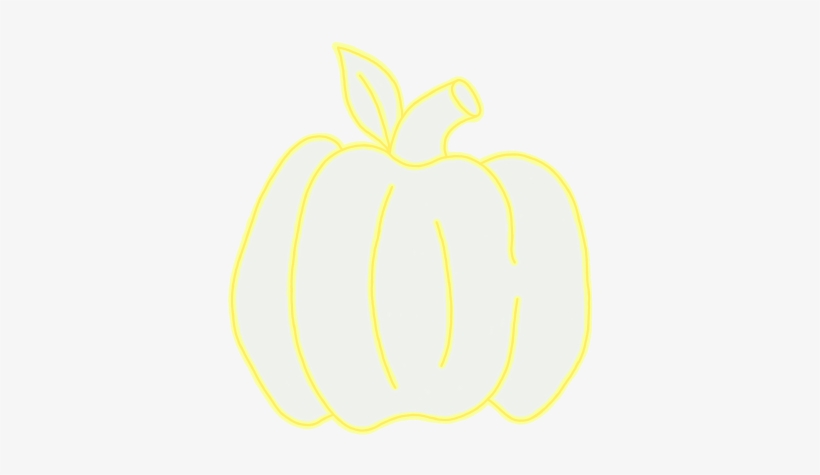 Pastel Outline Pumpkin - Illustration, transparent png