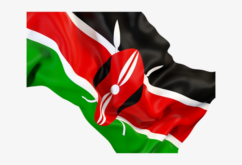 Kenyan Waving Flag Png, transparent png
