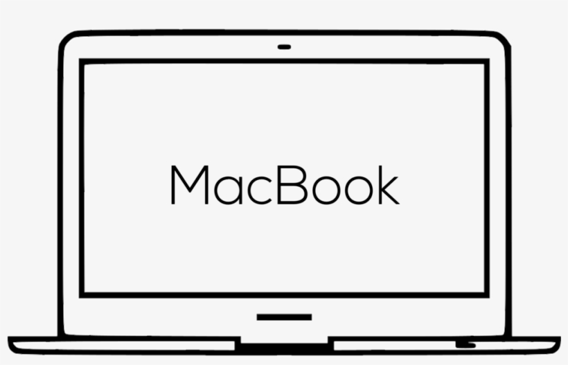 Macbook Air No Back - Flat Panel Display, transparent png