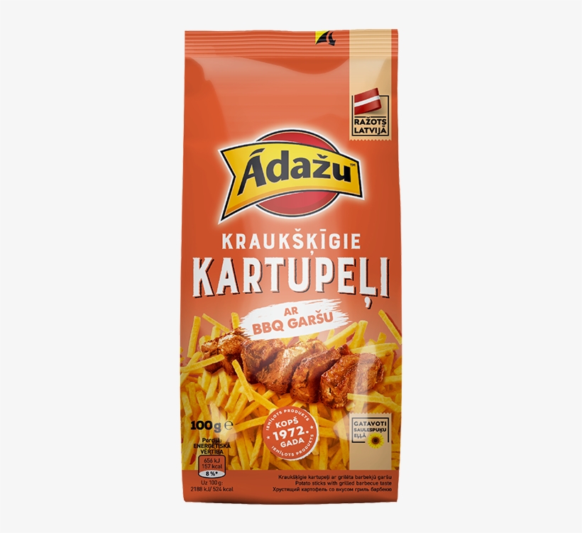 Potato Sticks With Grilled Barbecue Flavour - Whole Grain, transparent png