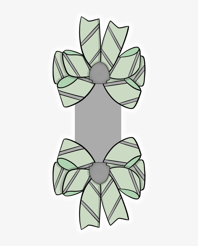 Pastel Slytherin Green Bow Magnetic Bookmark, transparent png