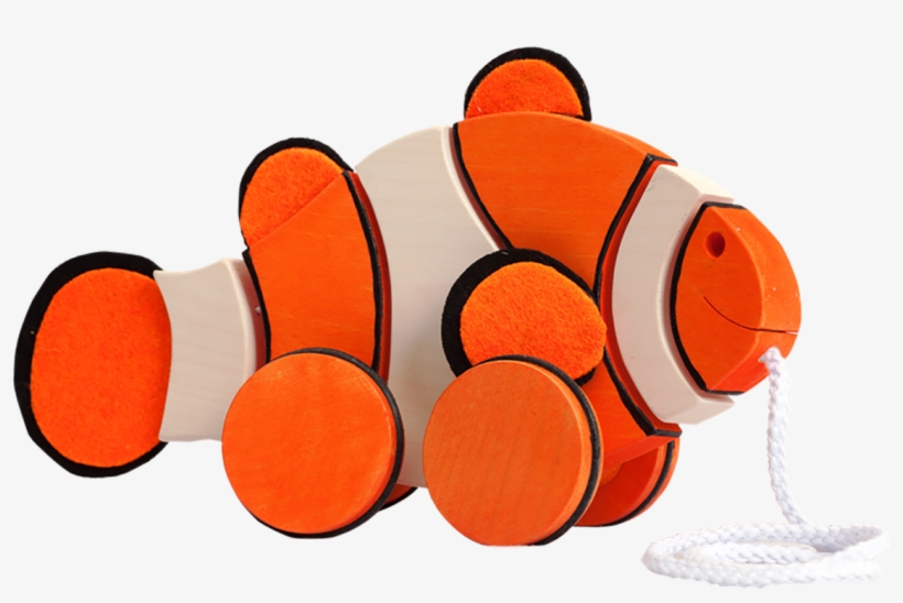 Fauna Wooden Pull Toy Clownfish/clownvis €24 - Toy, transparent png
