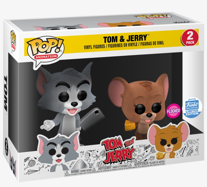 Funko Pop Tom And Jerry Flocked 2 Pack - Tom And Jerry Flocked Funko Pop, transparent png