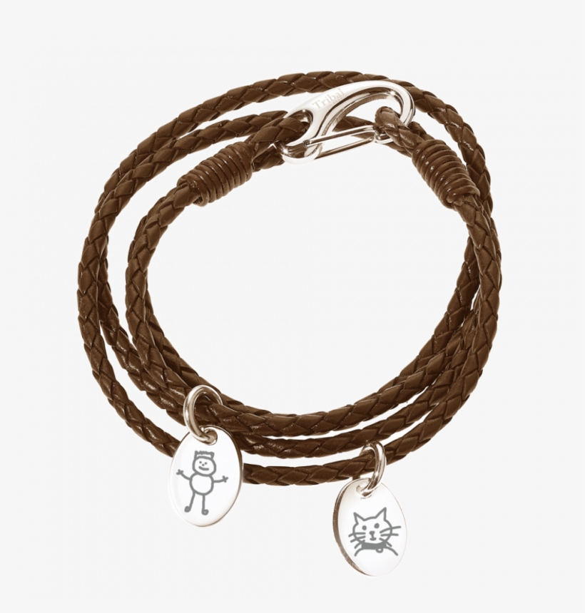 Png Black And White Library Childrens Drawing Leather - Leather Charm Bracelet, transparent png