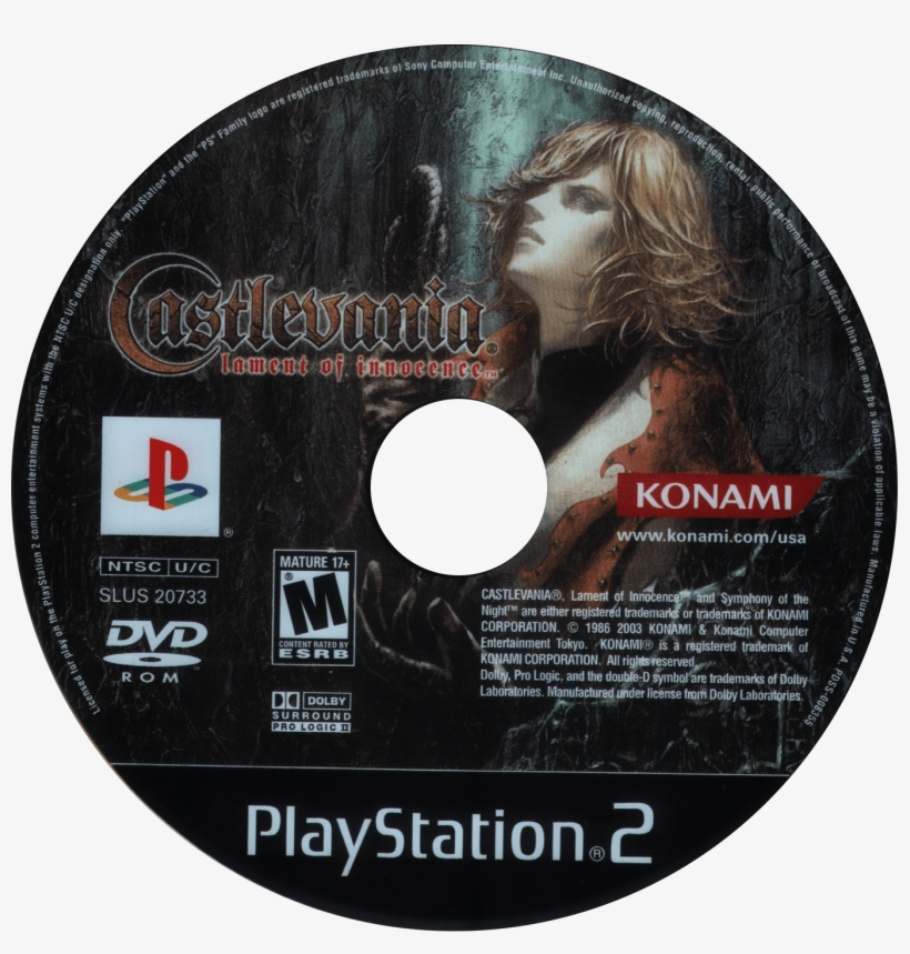 Castlevania Lament Of Innocence Logo - Castlevania Lament Of Innocence Disc, transparent png