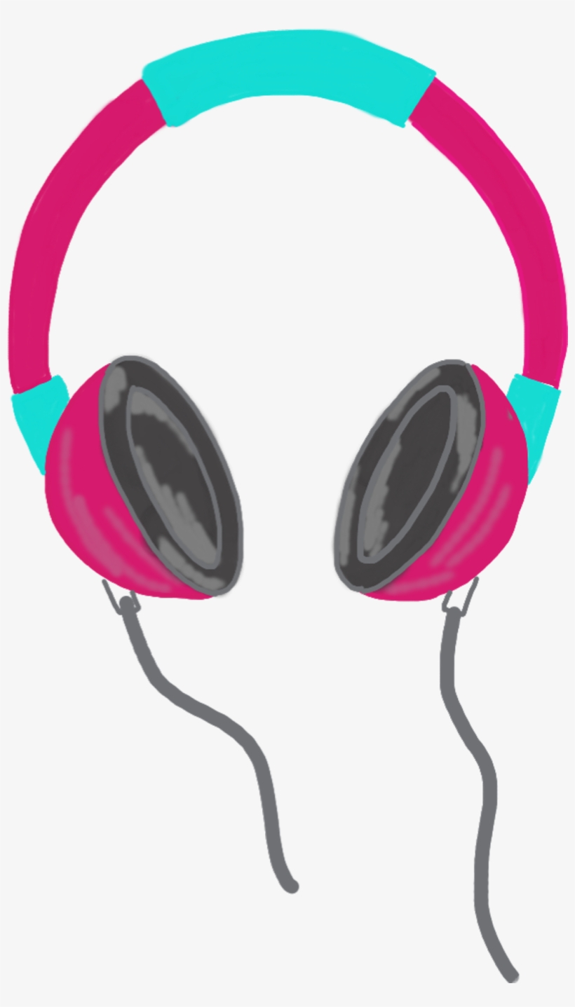 Audifonos Sticker - Picsart Headphones - 1024x1745 PNG Download - PNGkit