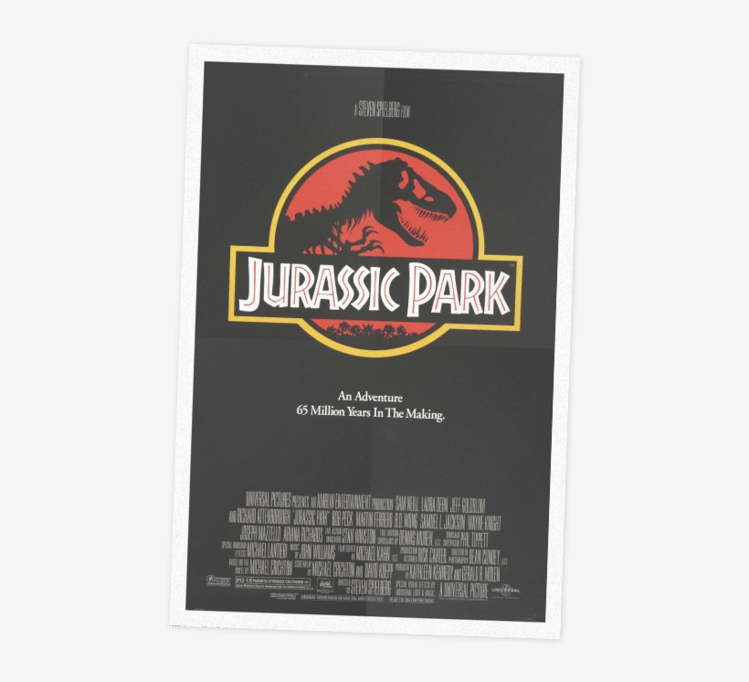 From Psycho To Jurassic Park - Film Poster Jurassic Park 1993, transparent png