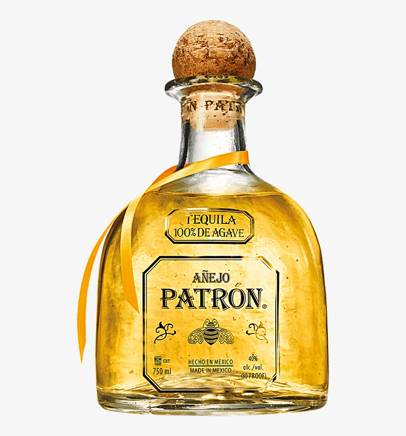 Engraved Text On A Bottle Of Personalised Patron Anejo - Patron Tequila Anejo 750ml, transparent png