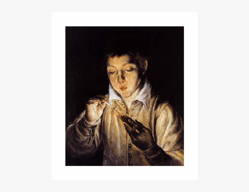 A Boy Blowing On An Ember To Light A Candle - Boy Blowing On An Ember To Light A Candle, transparent png