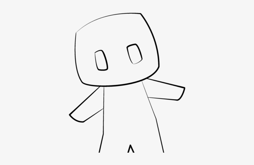 Drawn Minecraft Art - Cartoon, transparent png