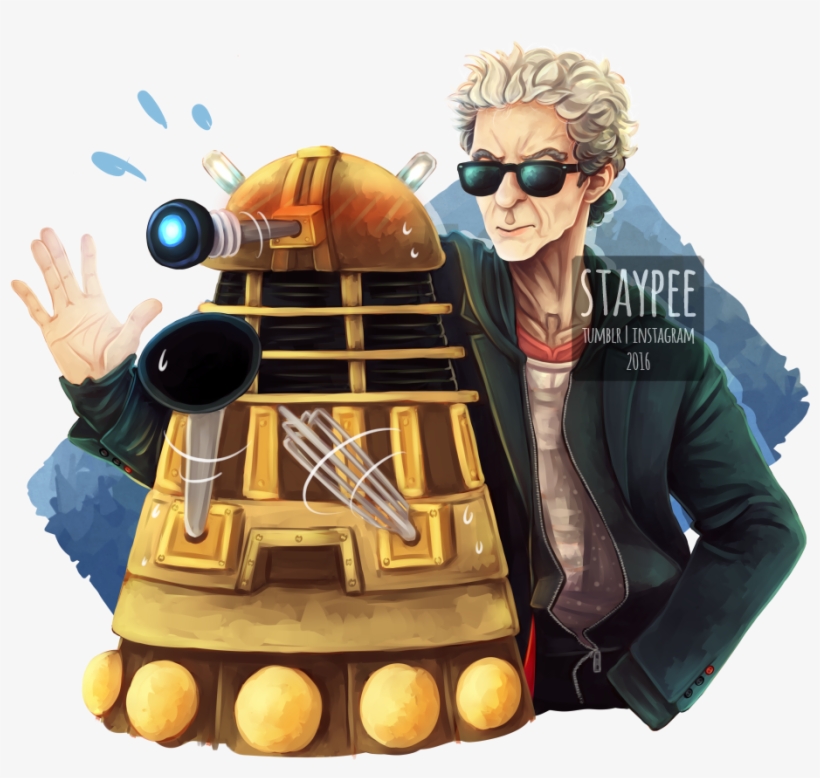 “ The Doctor And A Dalek Explain Explaaaaiiiinnn ” - Poster, transparent png