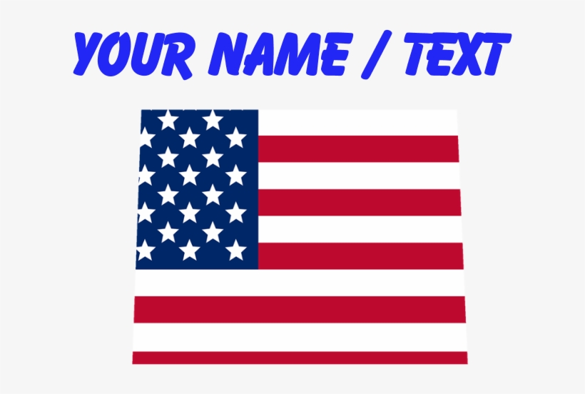 Custom Colorado American Flag Sweater - Flag Of The United States, transparent png
